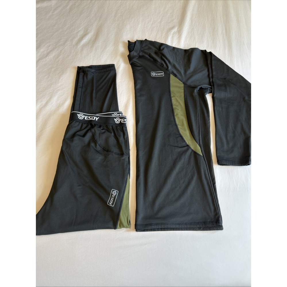 ESDY Mens Thermal Set Shirt & Long Underwear Long Sleeve Soft Stretch Size 3XL